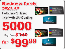 Business cards printing specials in Phoenix